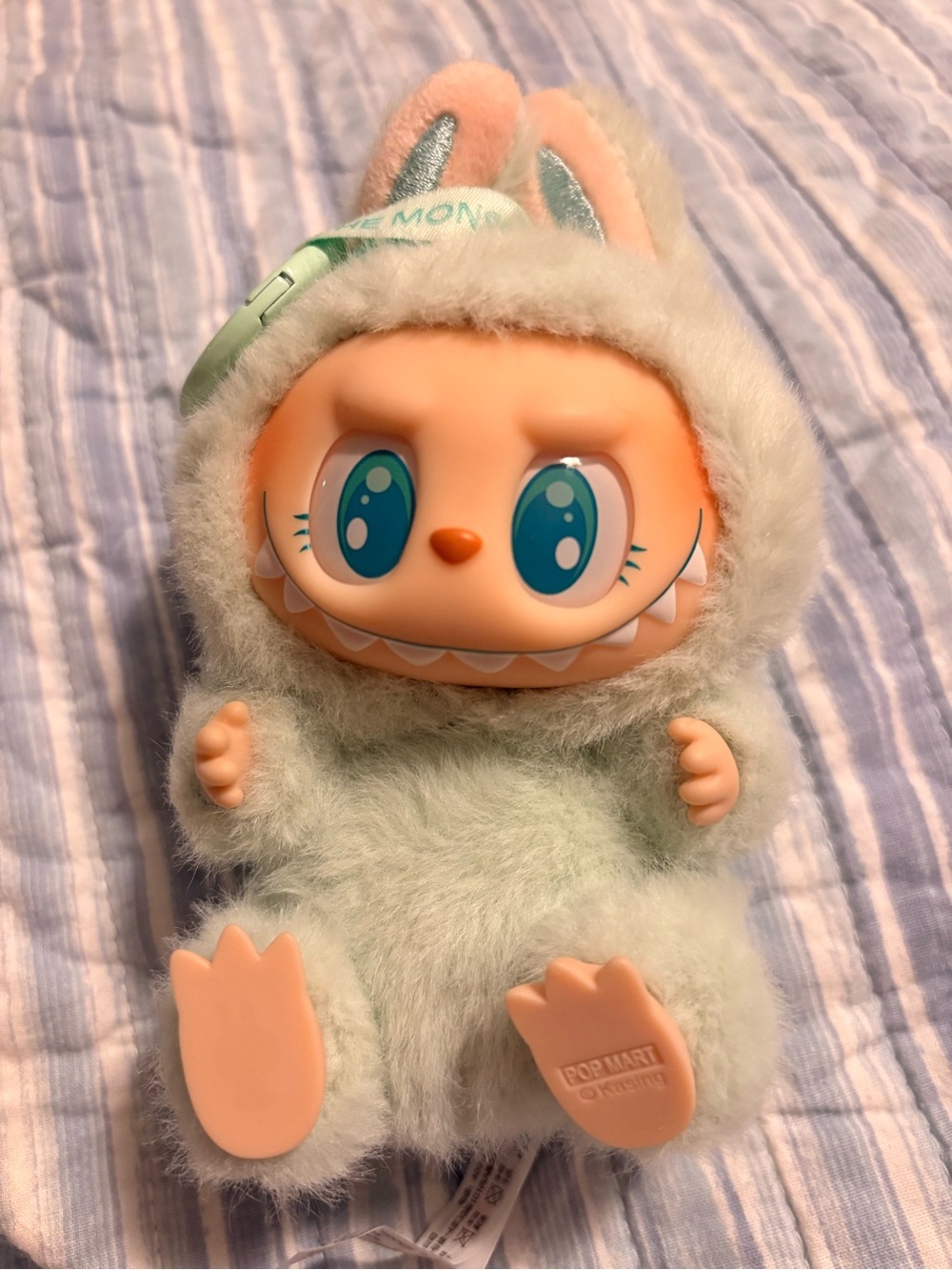 POP MART LABUBU The Monsters Have a Seat QUQU Vinyl Plush Pendant Green